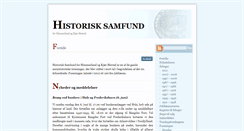 Desktop Screenshot of histsamf.dk