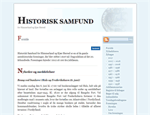Tablet Screenshot of histsamf.dk